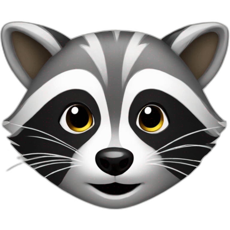 raccoon with sparkles emoji