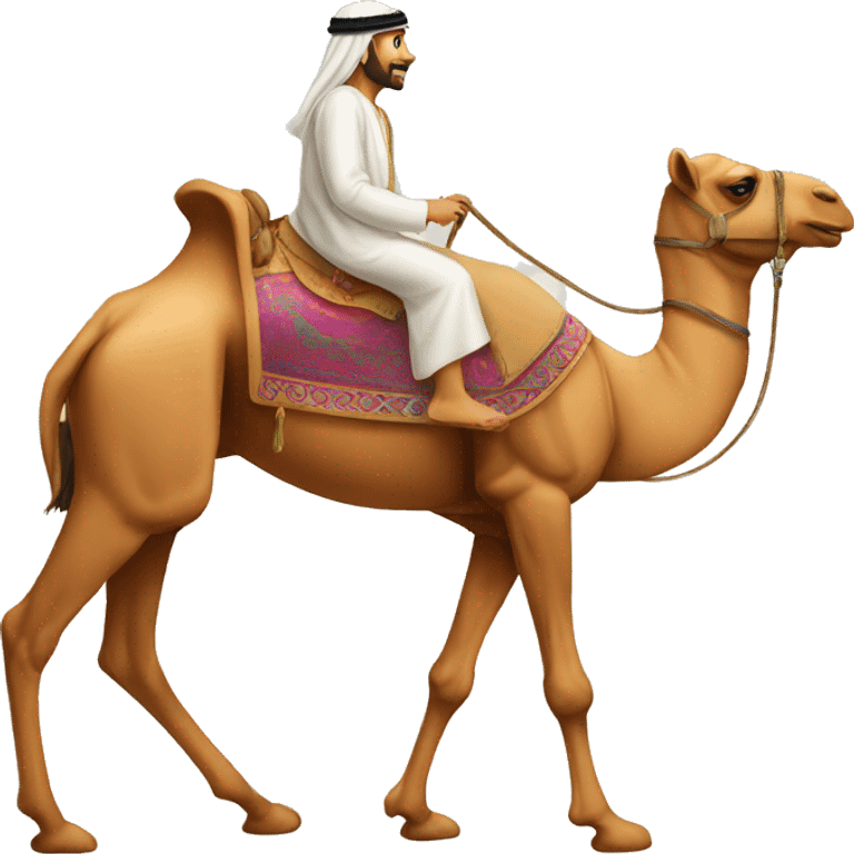 arabian on the camel emoji