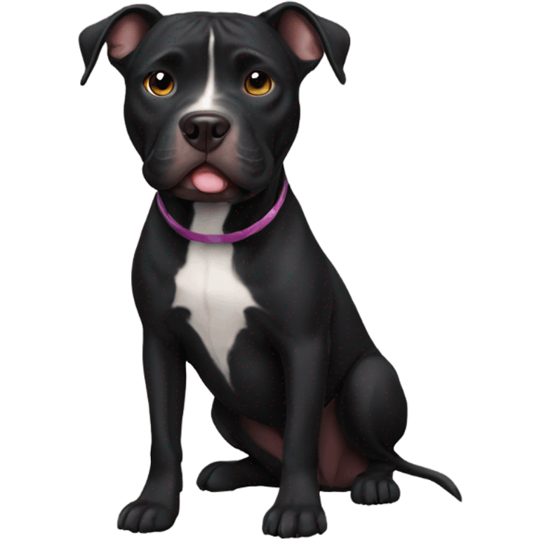 black pitbull  emoji