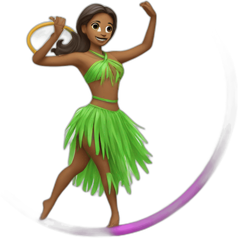 Hula Hoop dancer emoji