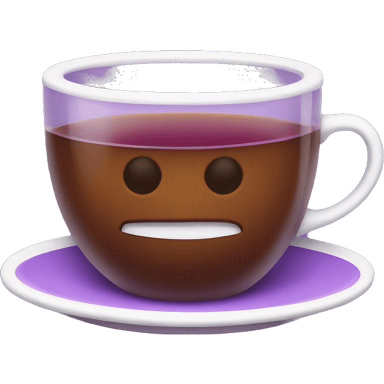 purple cup of tea emoji