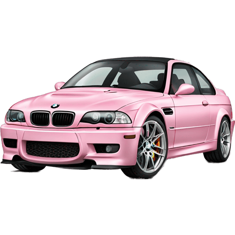 Light pink bmw m3 emoji