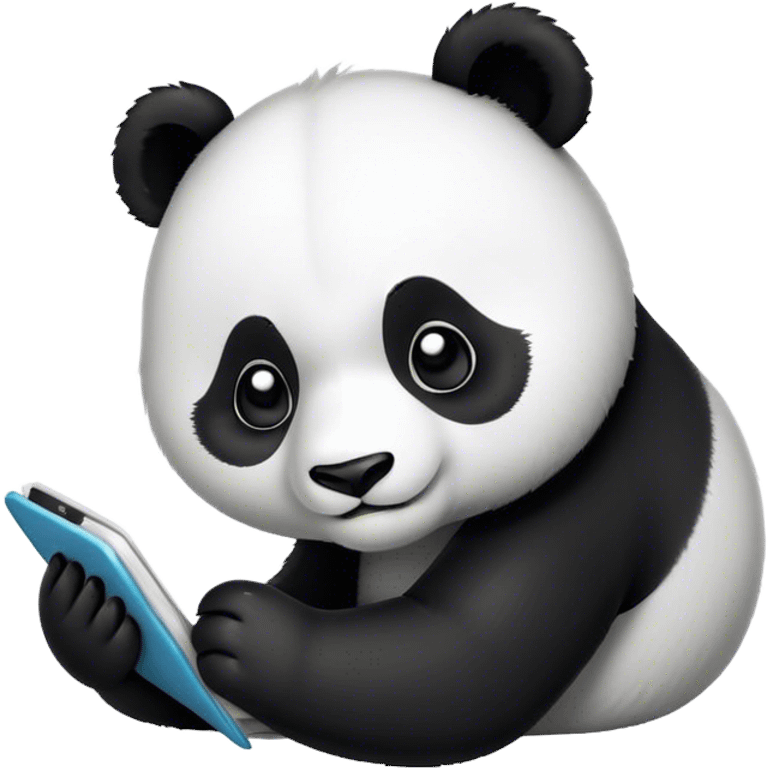 Panda working emoji