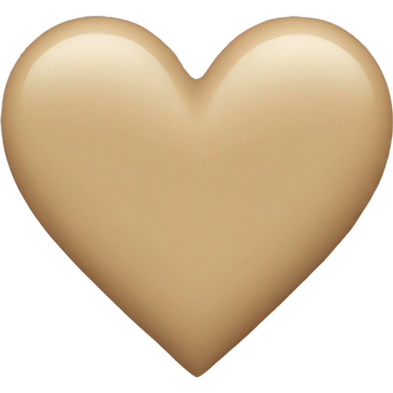 Beige heart emoji