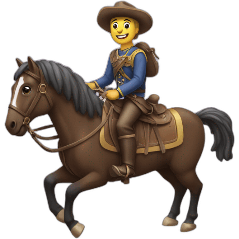 Caca sur un cheval emoji