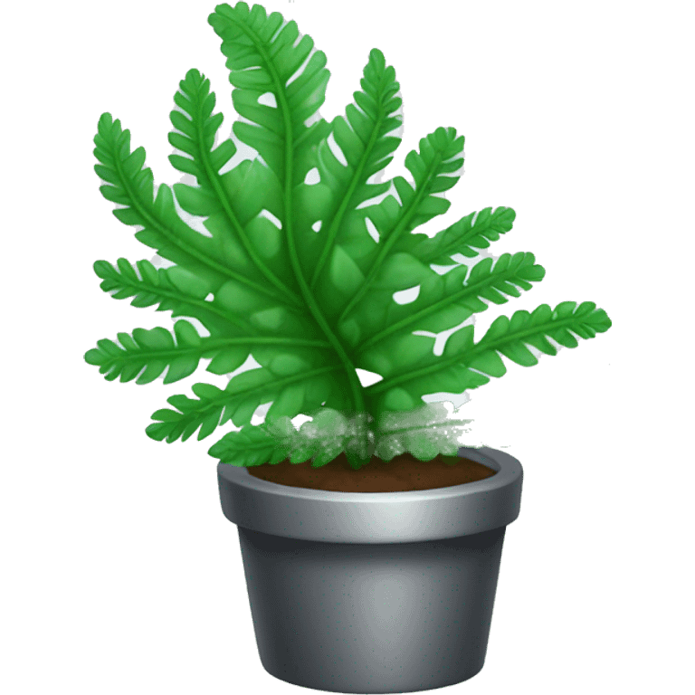 silver fern plant emoji