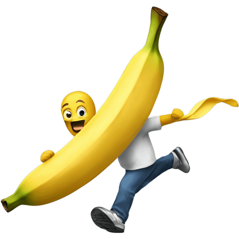 running fast banana emoji