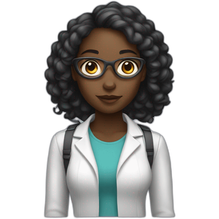 black girl in tech emoji