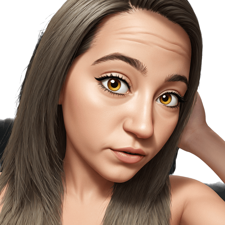 realistic portrait of girl emoji