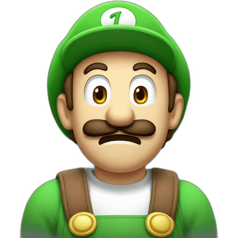 scared luigi emoji