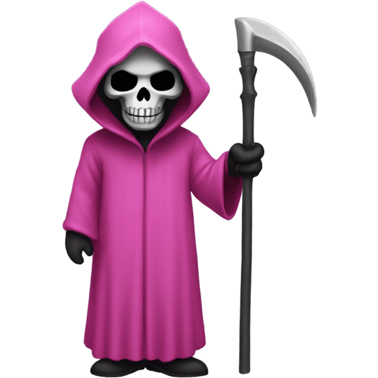 Pink grim reaper emoji