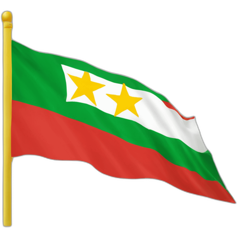 Drapeau suriname étoile jaune gauche emoji