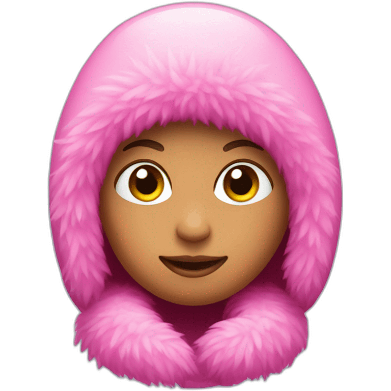 Pink eskimo emoji