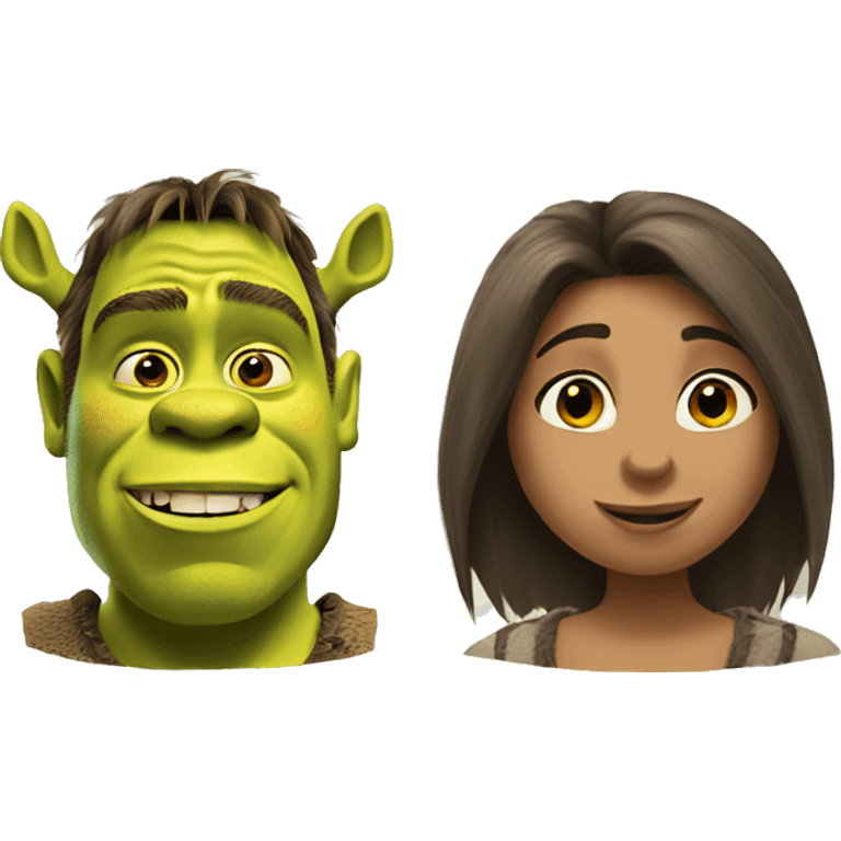 Shrek and donkey emoji