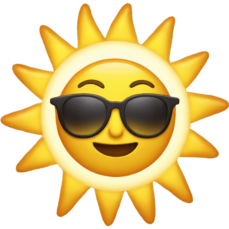 sun with glasses emoji