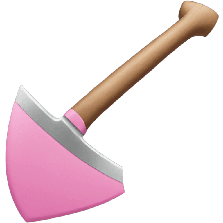 Pink axe emoji