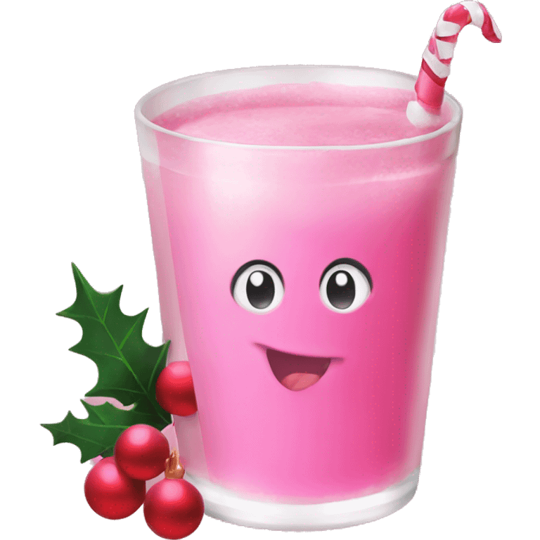 pink christmas christmas drink emoji