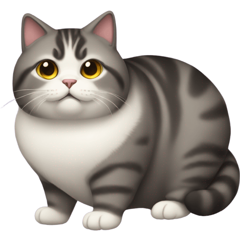 A fat cat emoji