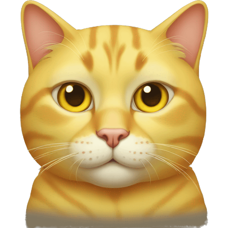 yellow CAT with one eye emoji