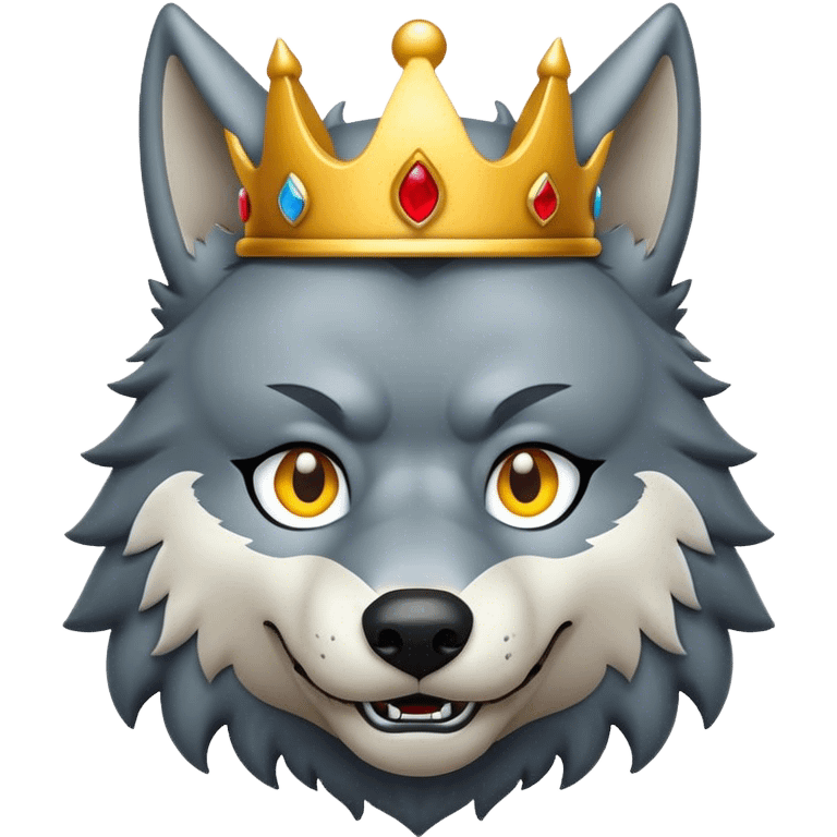 Wolf king emoji