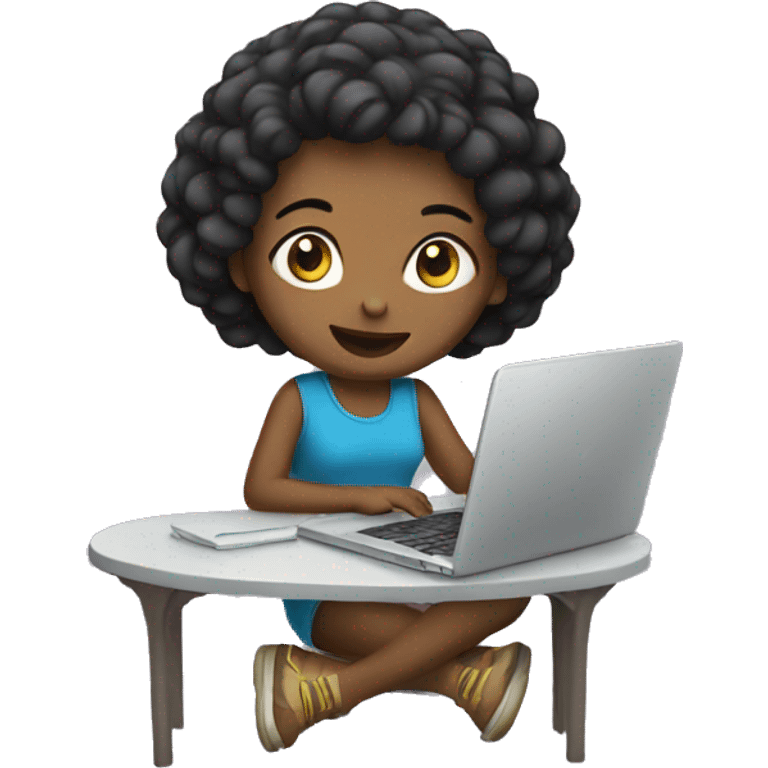 Girl with laptop emoji