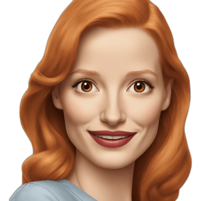 jessica-chastain wearing shirt emoji