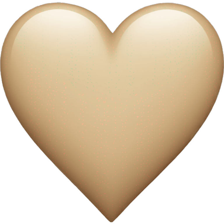 A beige heart emoji