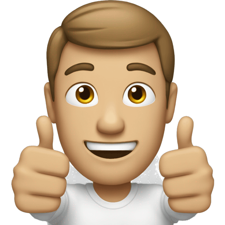 person showing thumbs up emoji