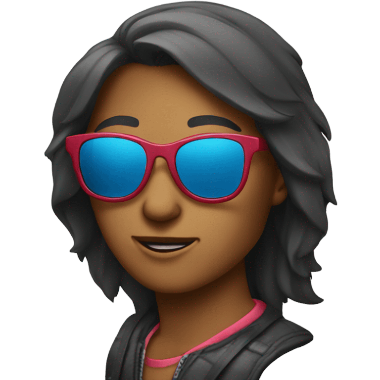 Ara with sunglasses emoji