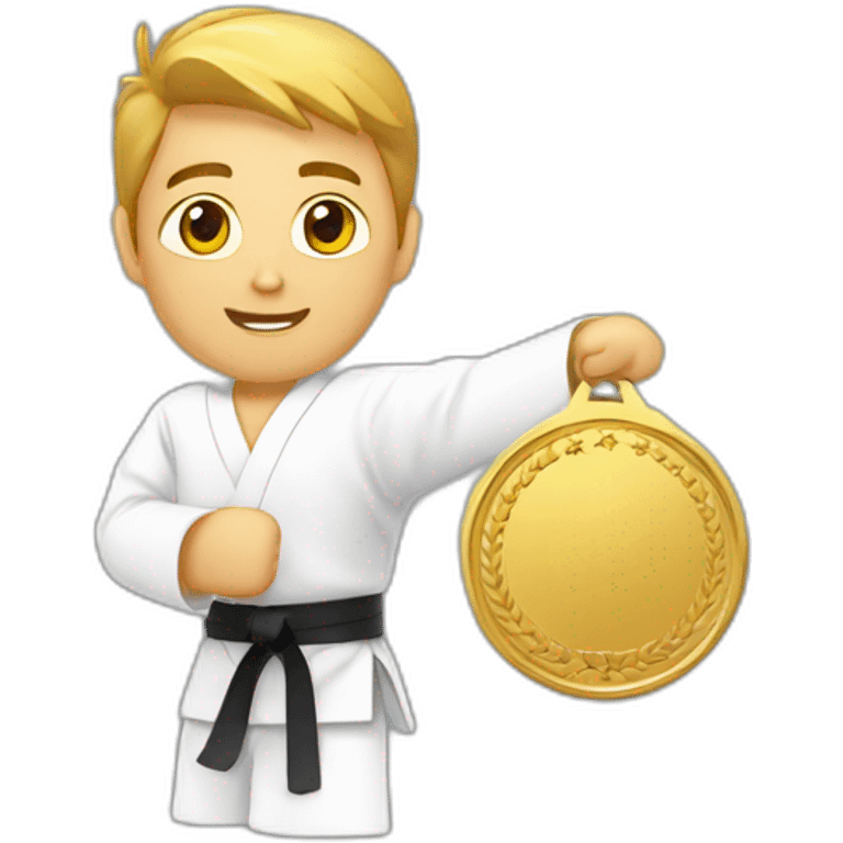 karate-winner-male-medal-gold emoji