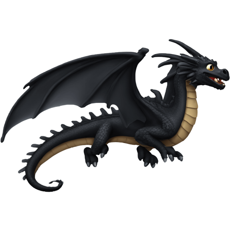 black flying dragon  emoji