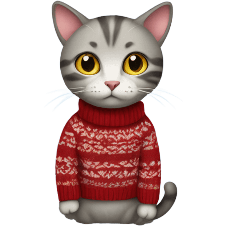 Cat in sweater  emoji