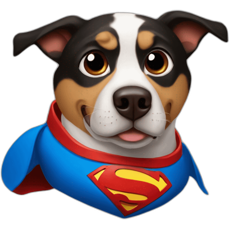 Superman-dog emoji