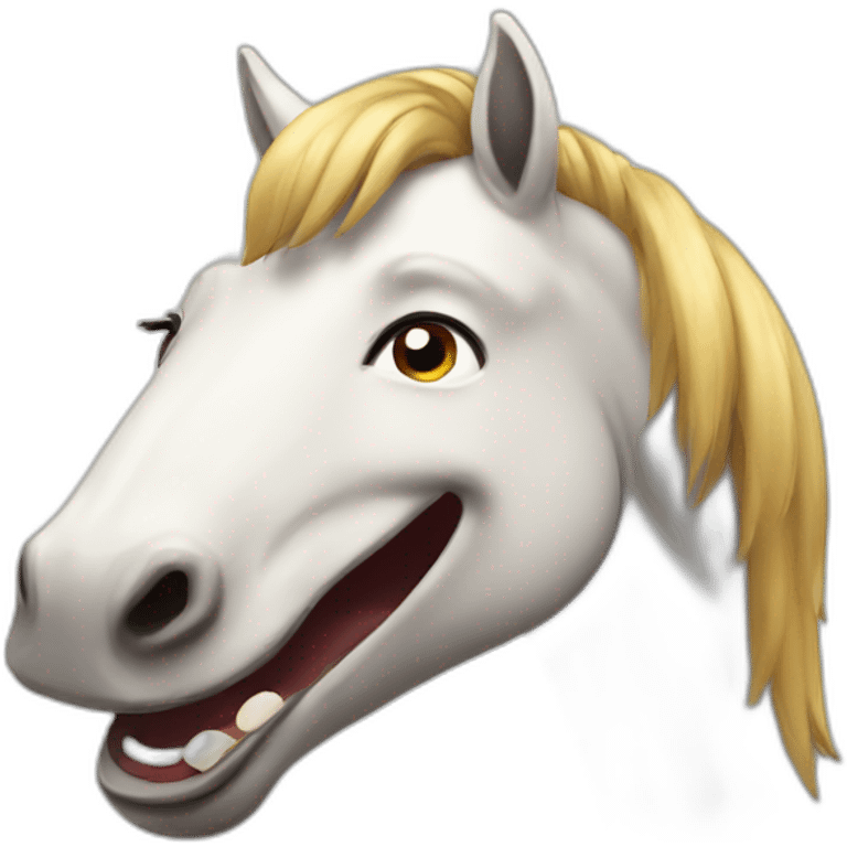 laughing horse emoji