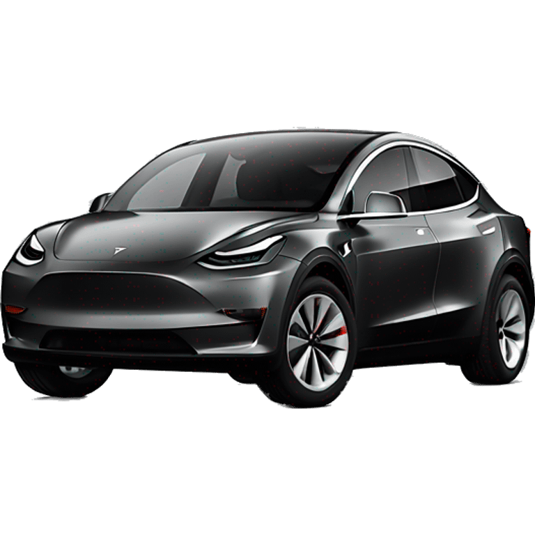 Tesla model Y dark grey emoji