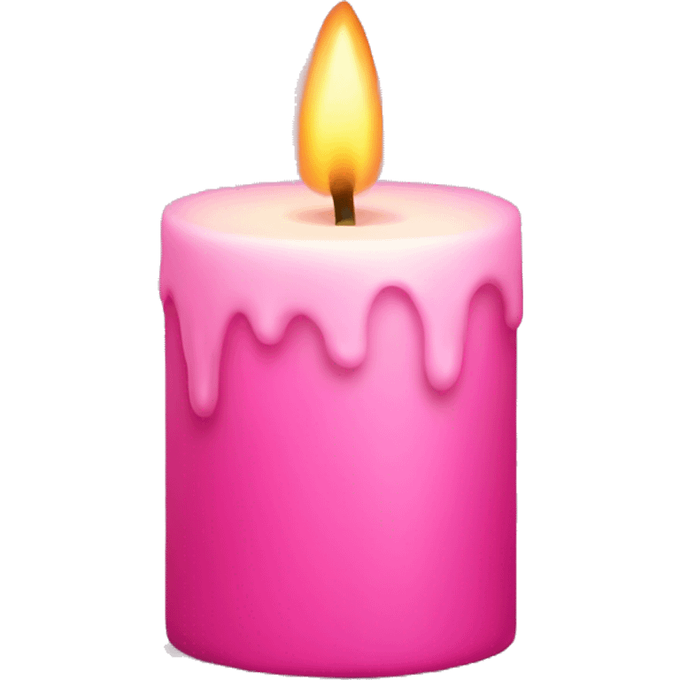 Pink candle  emoji