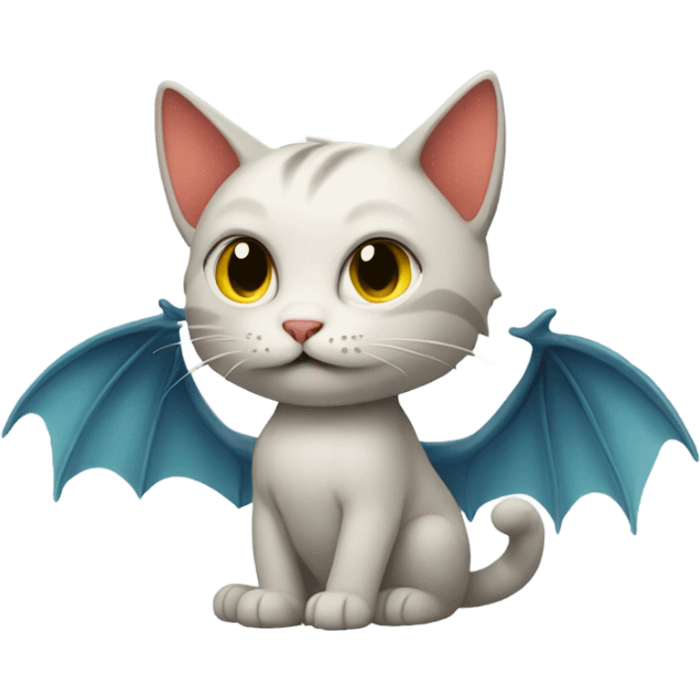 Cat with dragon wings emoji