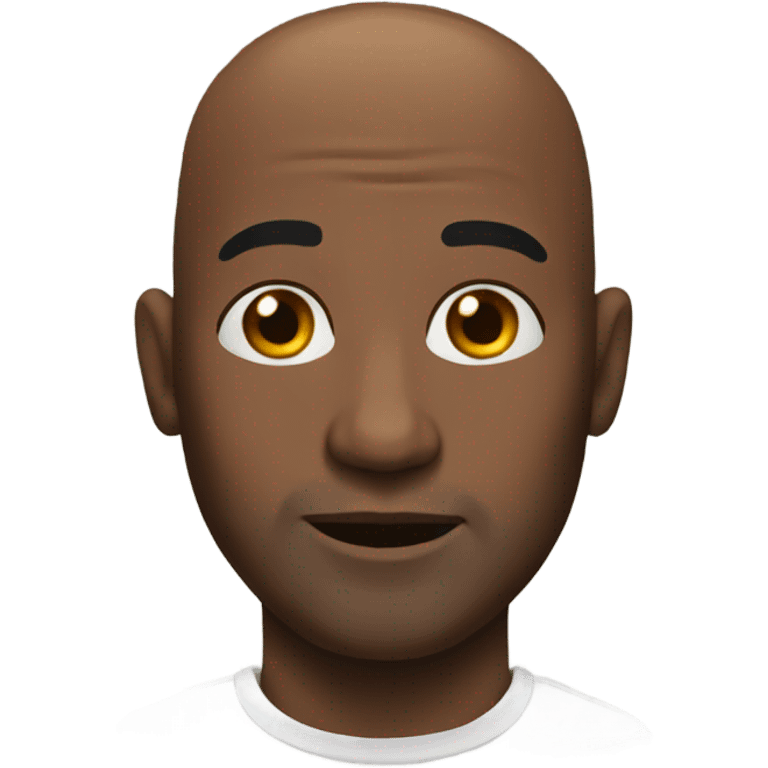 bald black man emoji