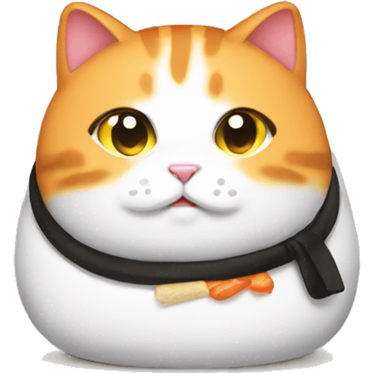 Fat sushi cat emoji