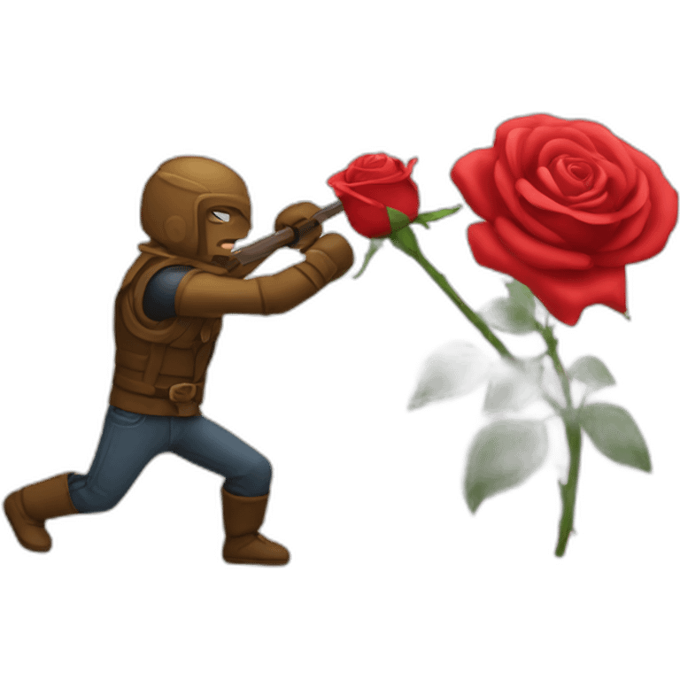 Rose flower battle fight emoji