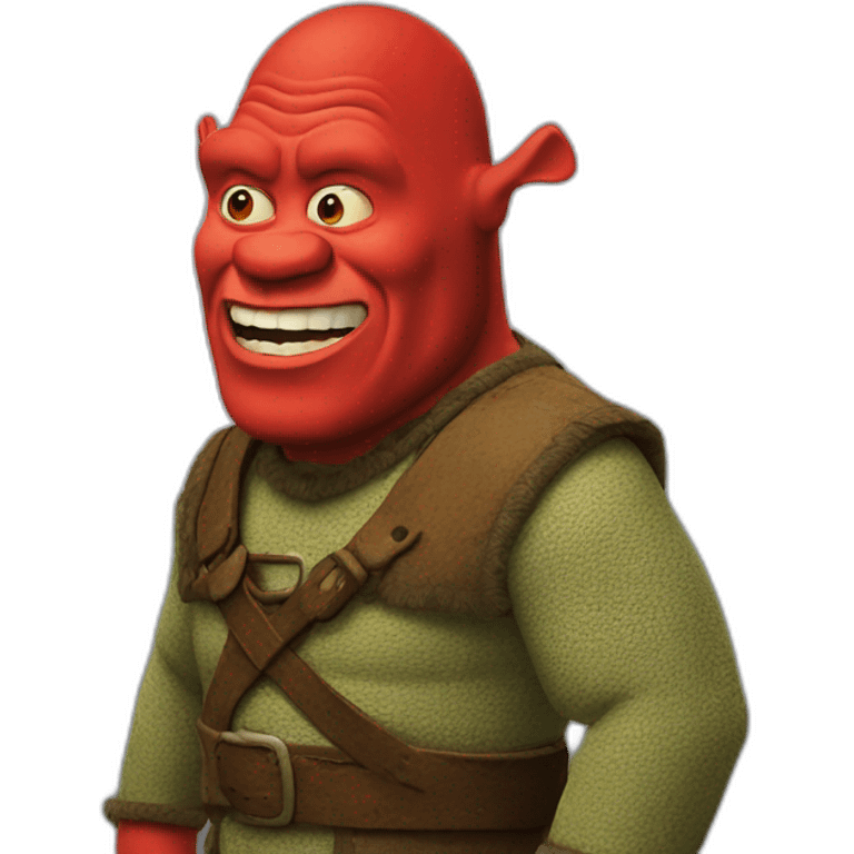 red-shrek emoji