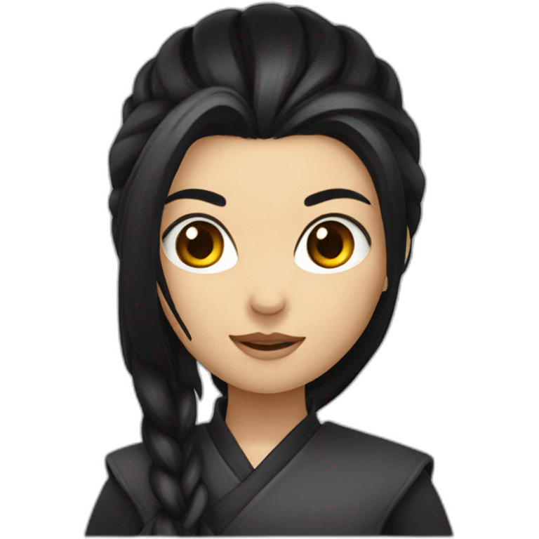 long-black-hair,ninja-girl emoji