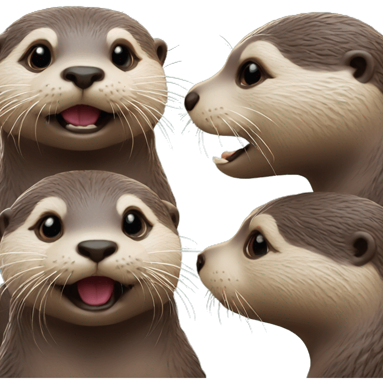 otters the kisses  emoji