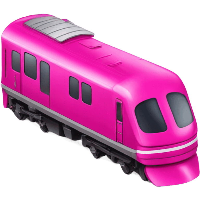 Hot pink train emoji