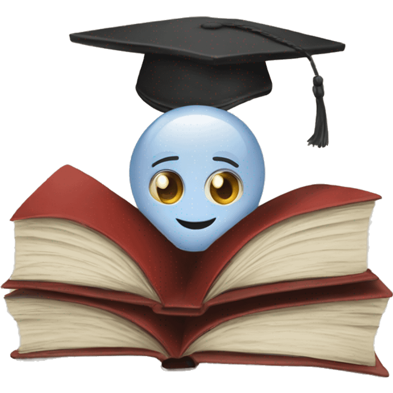 Books with lőve emoji