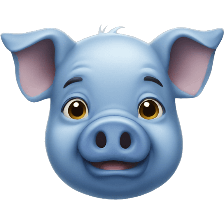 Blue pig  emoji