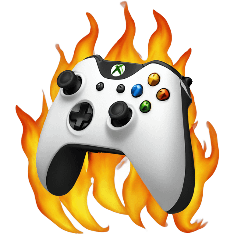 Xbox on fire emoji