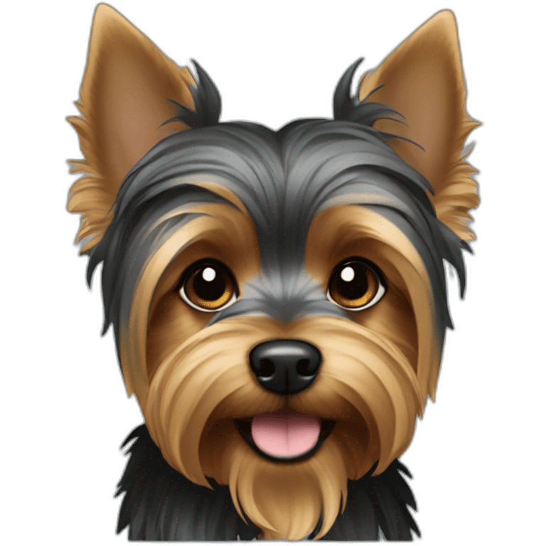 Yorkshire terrier negro emoji