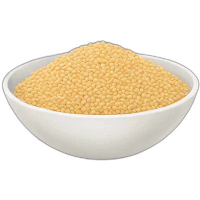 sesame seeds in a bowl emoji