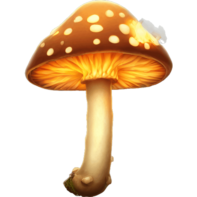 fantasy glowing fungi smoking  emoji